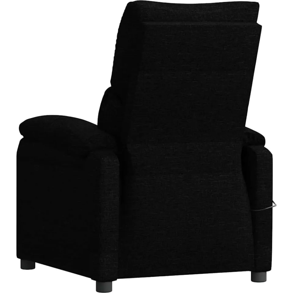 vidaXL Massagestoel stof zwart, foto 4