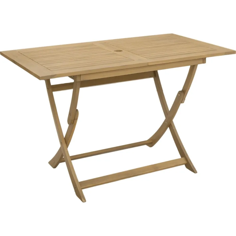 vidaXL Tuintafel inklapbaar 120x70x75 cm massief acaciahout Bruin