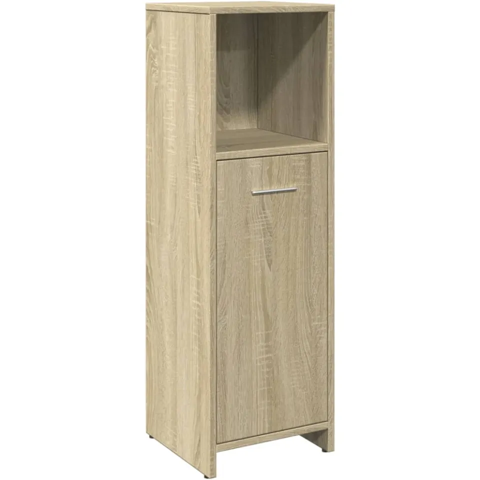 vidaXL 4-delige Badkamermeubelset bewerkt hout sonoma eikenkleurig, foto 4