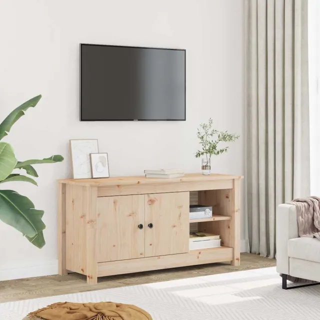 vidaXL Tv-meubel 103x36,5x52 cm massief grenenhout bruin, foto 2