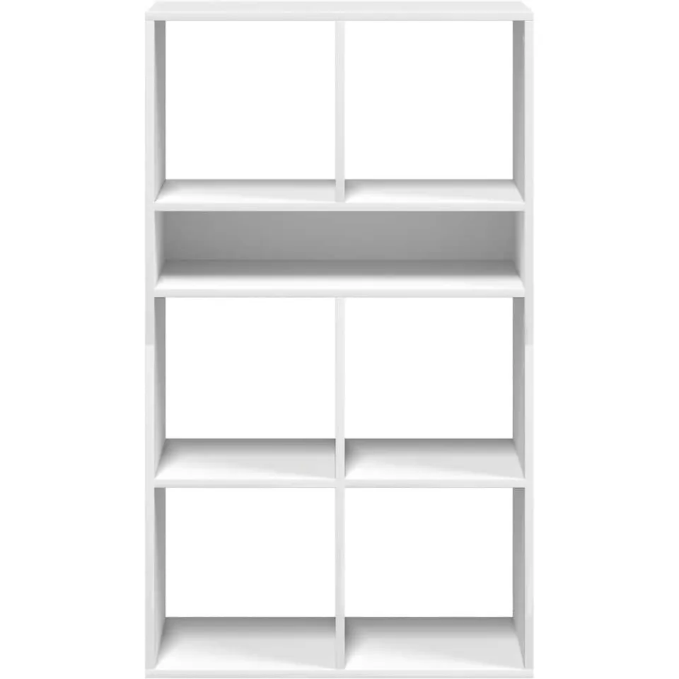 vidaXL Boekenkast 66x31x112 cm bewerkt hout wit, foto 4