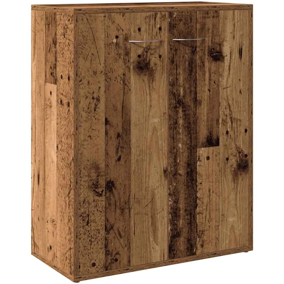 vidaXL Dressoir 60x30x75 cm bewerkt hout oud houtkleurig bruin, foto 3