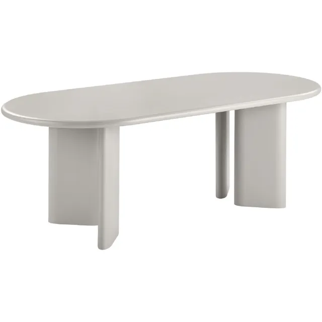 Nest of Nora Eettafel Inka Eetkamertafel - 220x100x75 cm - MDF - Offwhite / Sand