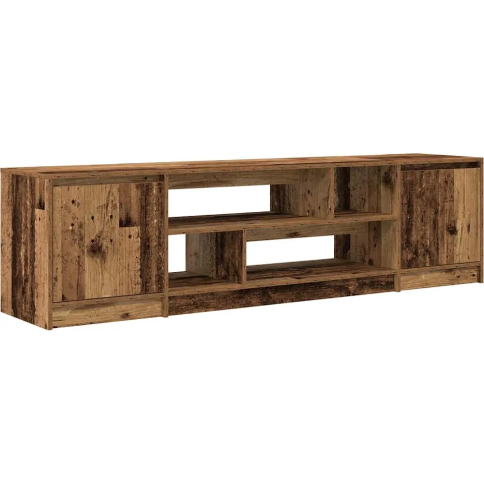 vidaXL Tv-meubel 188,5x41x50 cm bewerkt hout oud hout Bruin