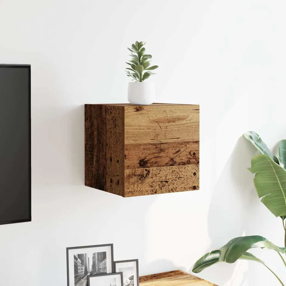 vidaXL Tv-wandmeubel 30,5x30x30 cm oud houtkleurig bruin, foto 2