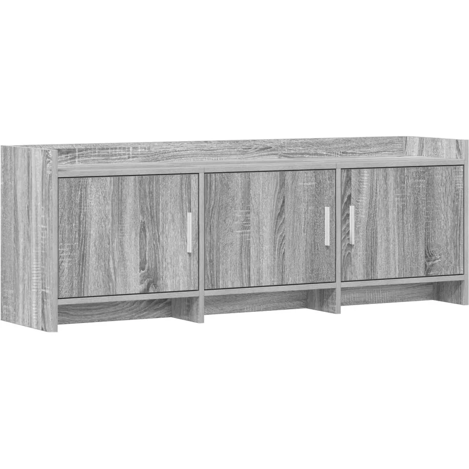vidaXL TV-kast 130 x 33 x 47 cm Grijs Sonoma Bewerkt hout, foto 3