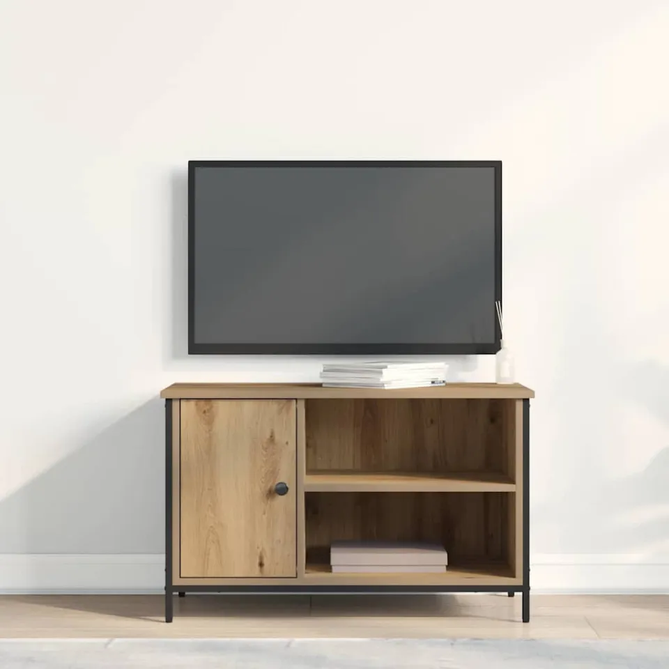 vidaXL TV-kast 80 x 40 x 50 cm artisanaal eikenkleurig Bewerkt hout, foto 4