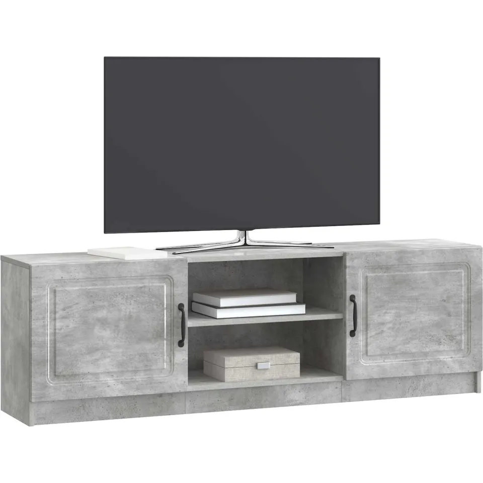 vidaXL Tv-meubel 150 x 31 x 47 cm Betongrijs Bewerkt hout grijs
