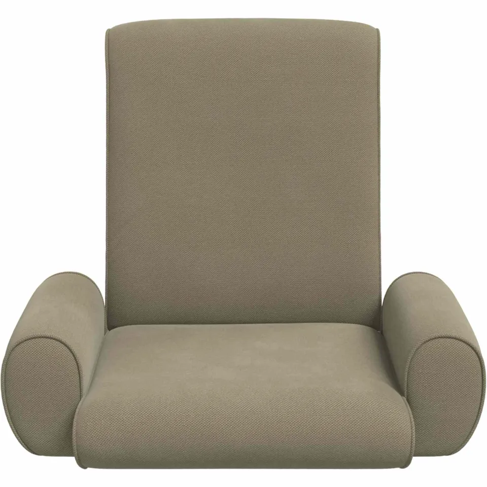 vidaXL Verstelbare vlo stoelen Kaki Grove Fluweel, foto 4