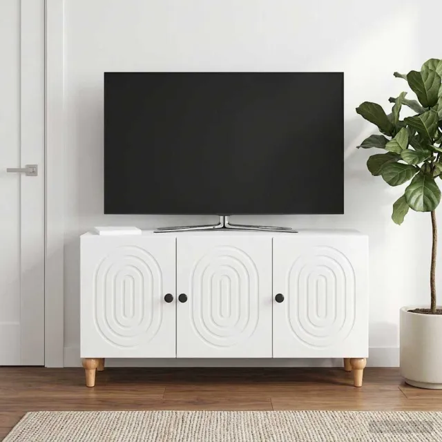 vidaXL TV-kast 99 x 34,5 x 50 cm Hoogglans Wit Bewerkt hout, foto 2