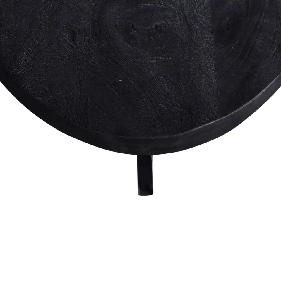 Giga Meubel Salontafel Mansour - Zwart Mangohout - 130x70x40cm, foto 6