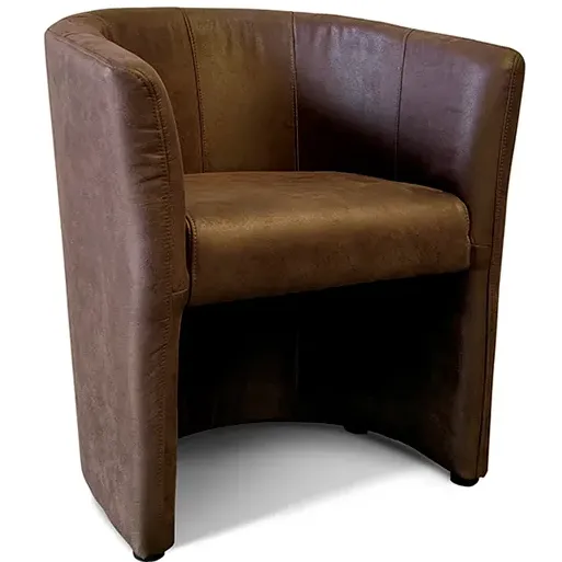 Fauteuil Steven donkerbruin