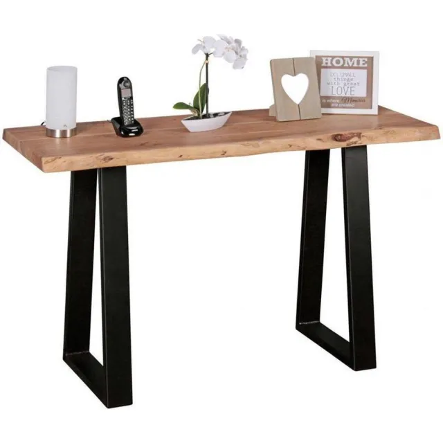 Sky Style Console tafel GAYA | zwart met hout | 120 x 45 x Bruin, Zwart
