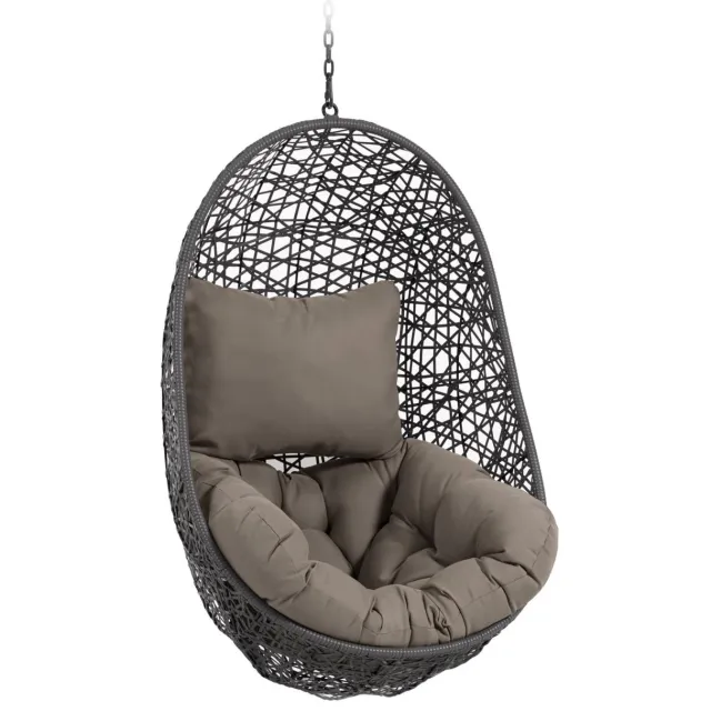 Kave Home Hangstoel 'Florina' kleur Antraciet