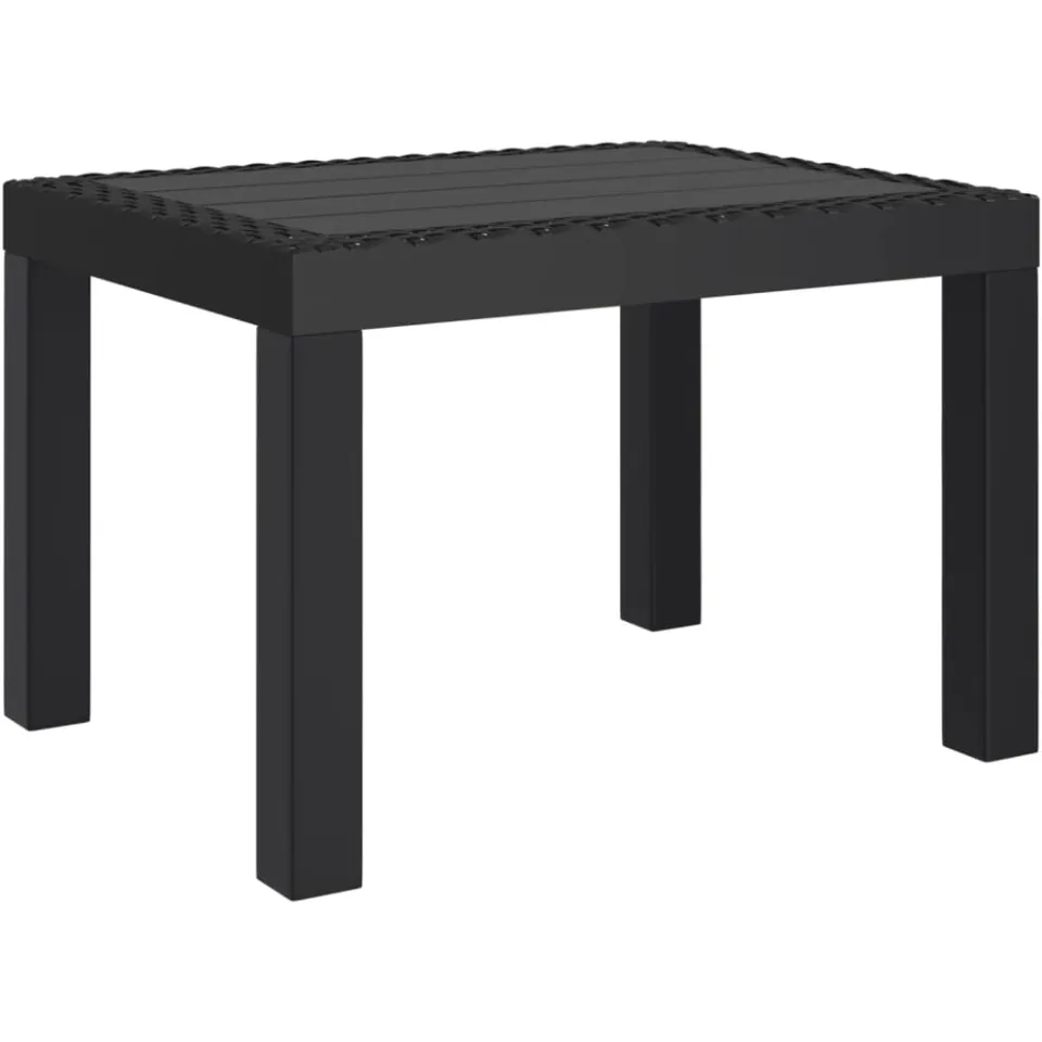 vidaXL Tuintafel 59x47x40 cm PP antracietkleurig, foto 3
