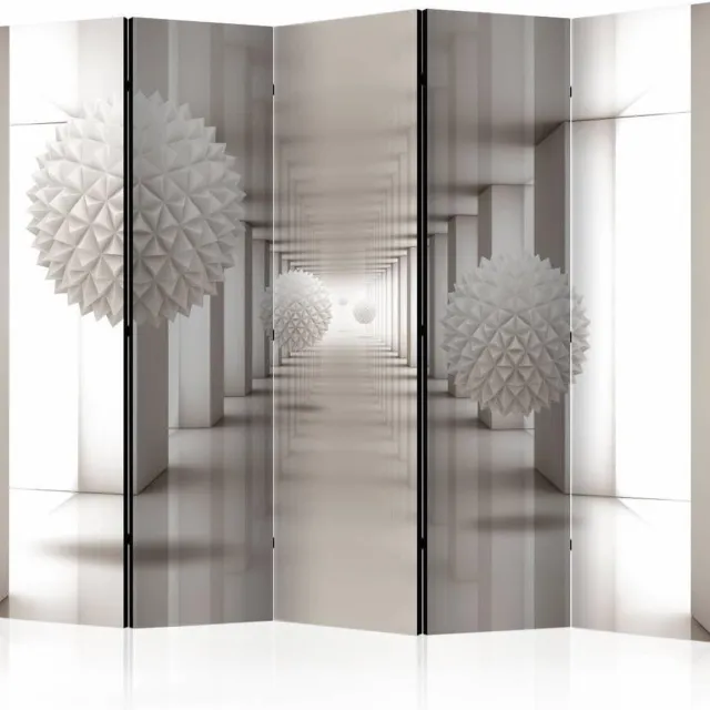 karo-art Vouwscherm - Vluchten naar de toekomst 225x172cm , gemonteerd geleverd, dubbelzijdig geprint (kamerscherm) Multikleur
