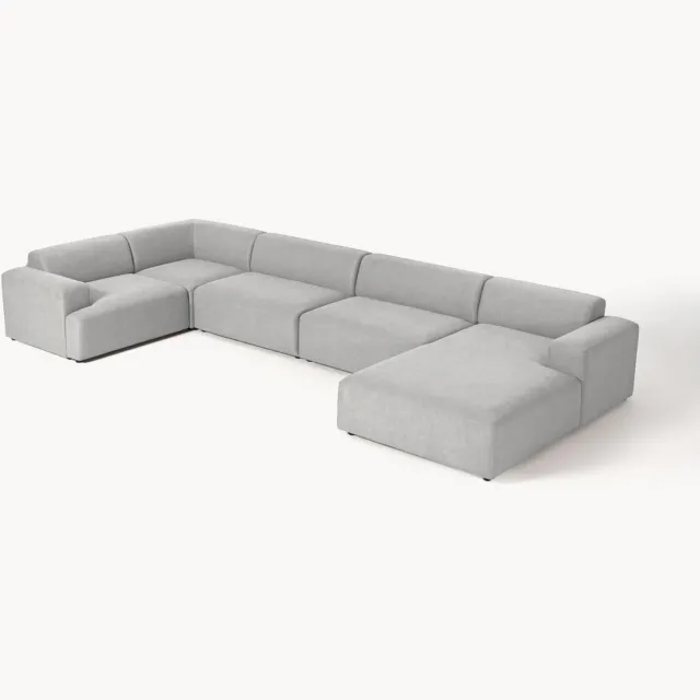 Westwing Collection XL bank Melva Grijs