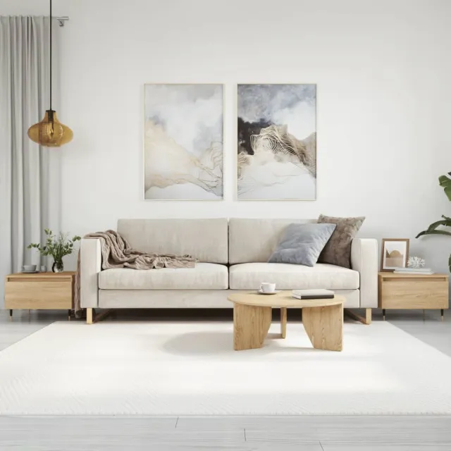 vidaXL Salontafels 2 st 50x46x35 cm bewerkt hout sonoma eikenkleurig, foto 2