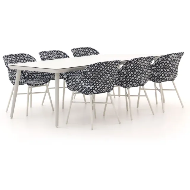 Hartman tuinmeubelen Hartman Delphine/Sophie Studio 240cm dining tuinset 7-delig wit, foto 2