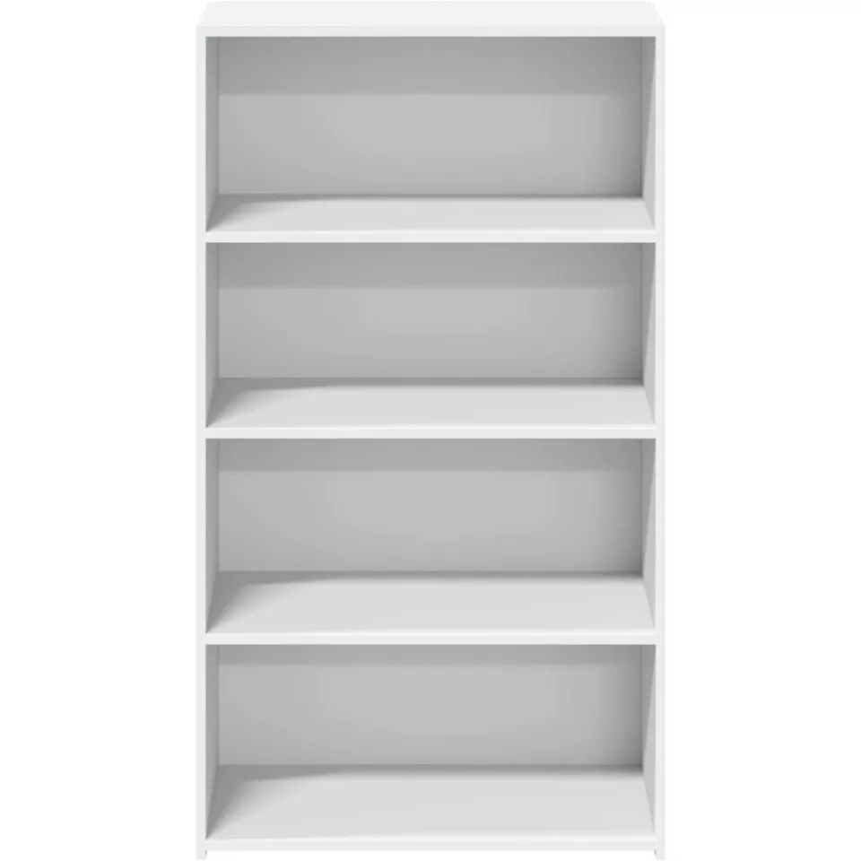 vidaXL Hoge kast 70x41x124 cm bewerkt hout wit