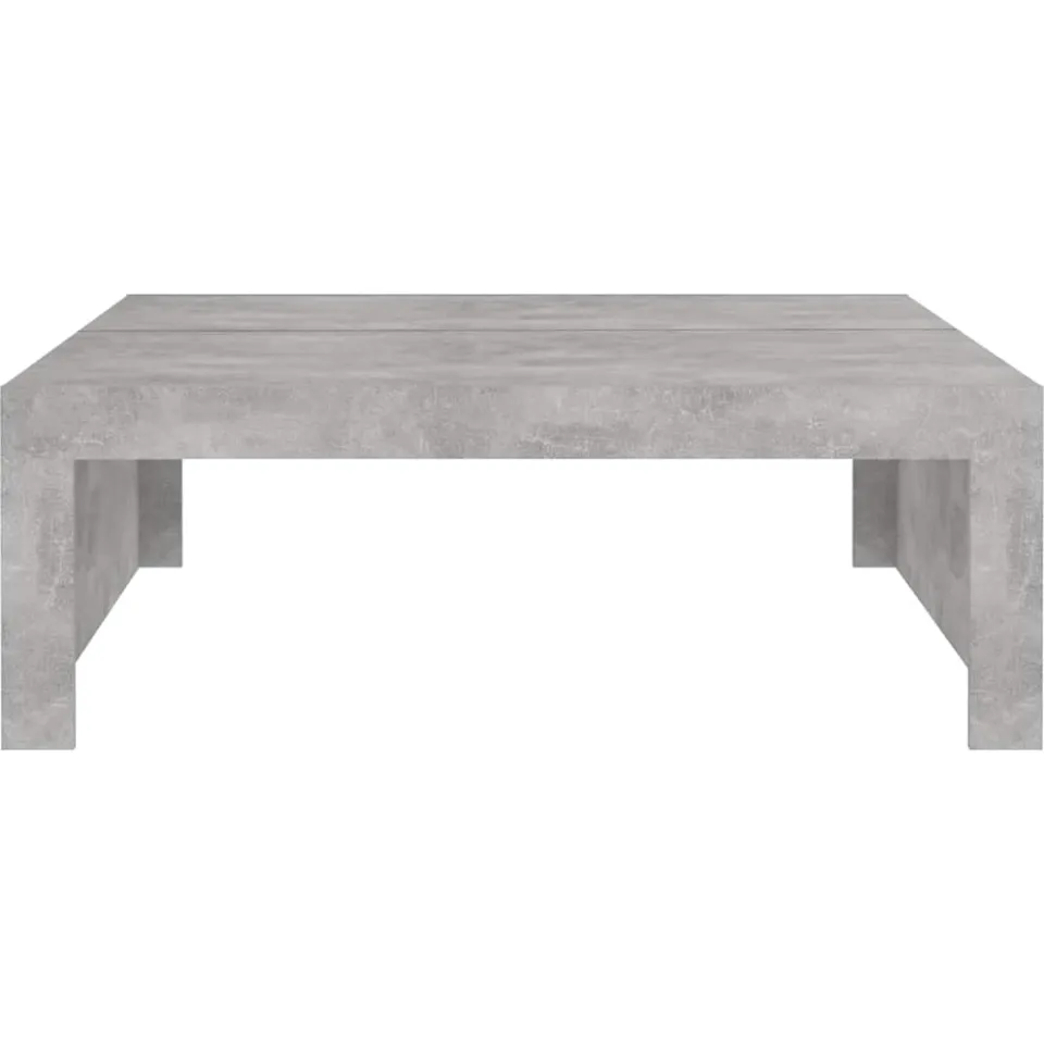 vidaXL Salontafel 100x100x35 cm bewerkt hout betongrijs grijs