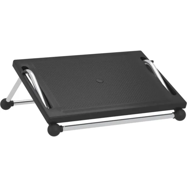 Lexium Store Lexium Voetensteun Bureau - Voetensteun Ergonomisch - Voetenkussen voor zithouding thuis of op kantoor Zwart