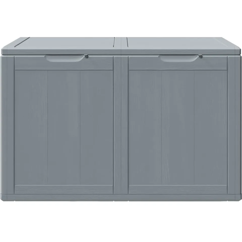vidaXL Tuinbox 180 L PP houtlook grijs