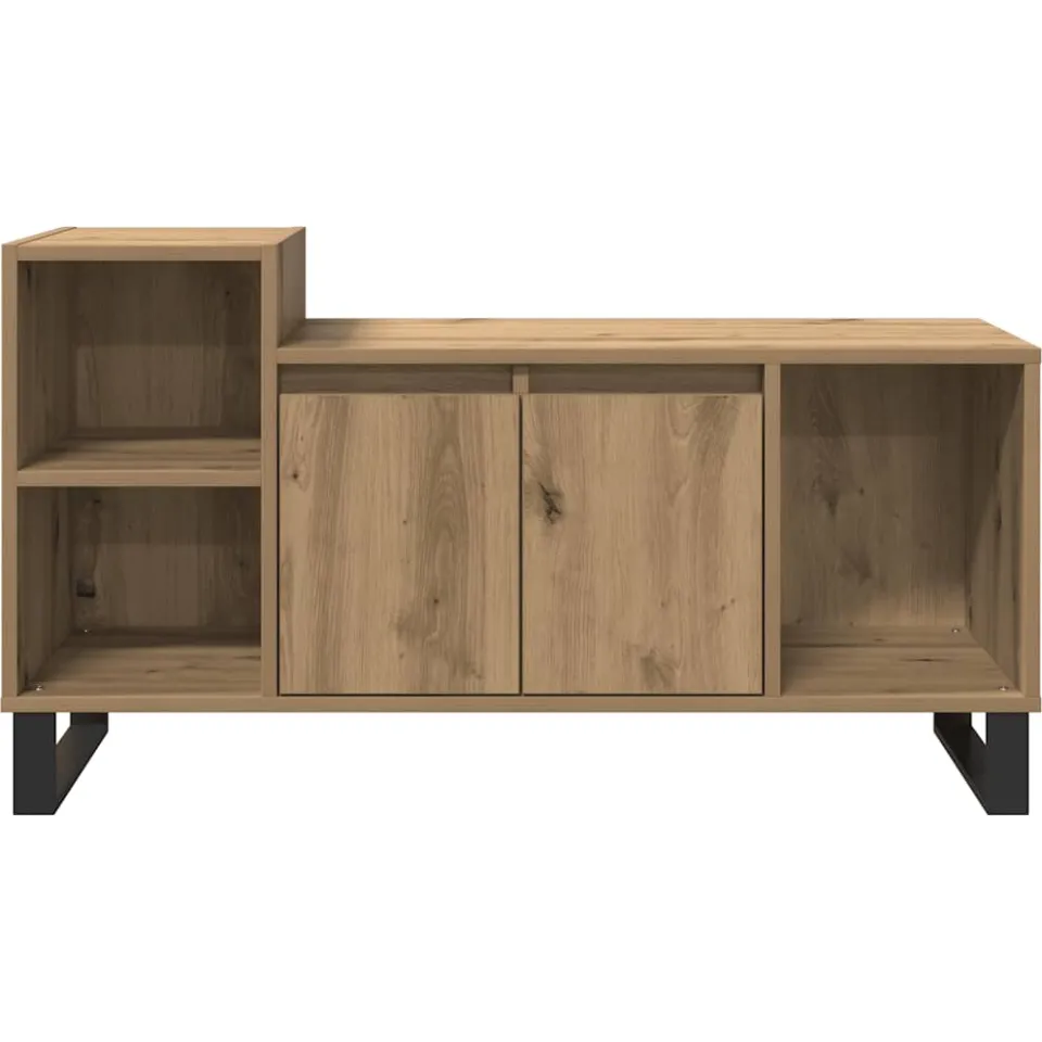 vidaXL Tv-meubel 100x35x55 cm bewerkt hout artisanaal eikenkleur, foto 4