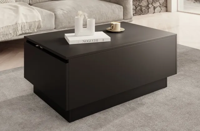 MEUBELLA Salontafel Micha - Zwart - 90 cm