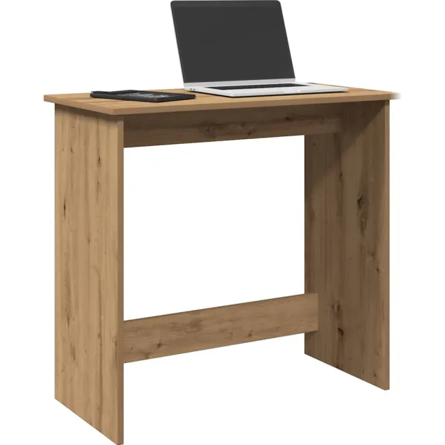 vidaXL Bureau 80x40x75 cm bewerkt hout artisanaal eikenkleurig Bruin