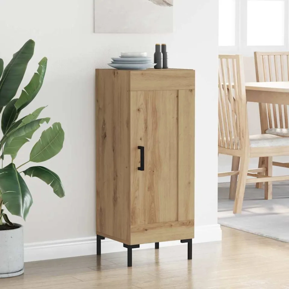 vidaXL Dressoir Olden Artisan Eiken 34,5 x 34 x 90 cm, foto 3