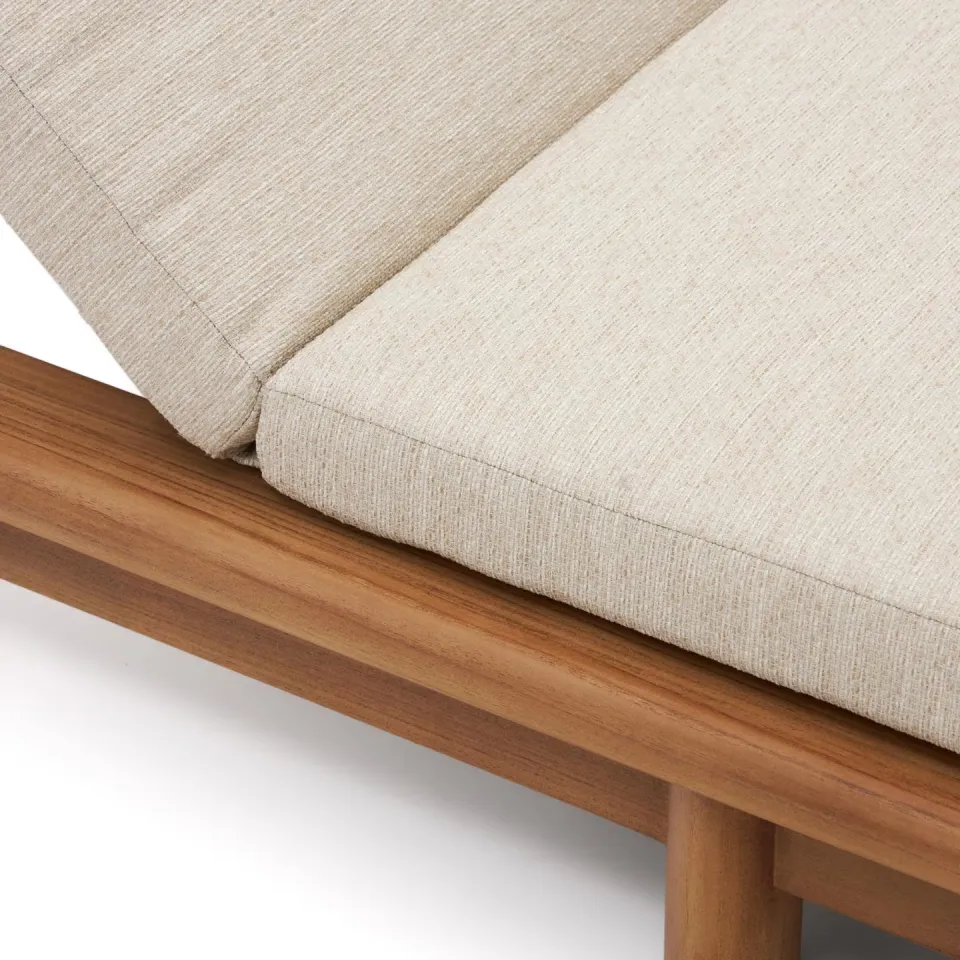 Kave Home Turqueta ligbed teakhout teak, foto 8