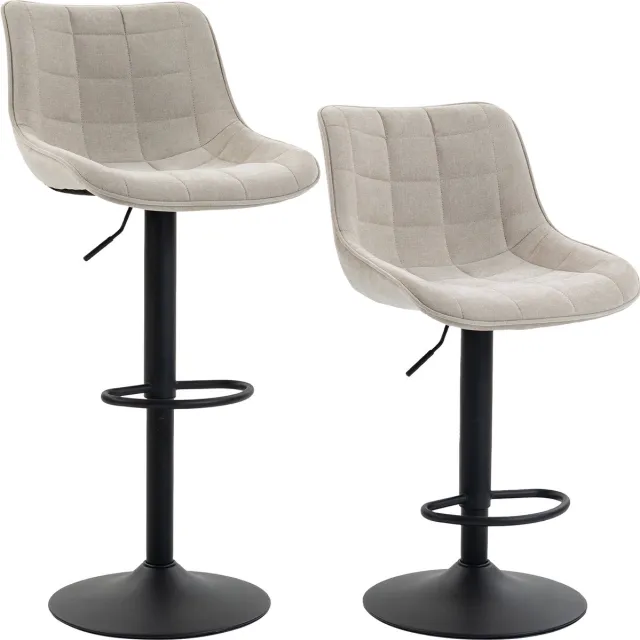 TEKROA Eethoeken - Eettafelset met 2 stoelen en een bank - gestoffeerde zittingen - voor woonkamer - kleine ruimte - eiken en wit