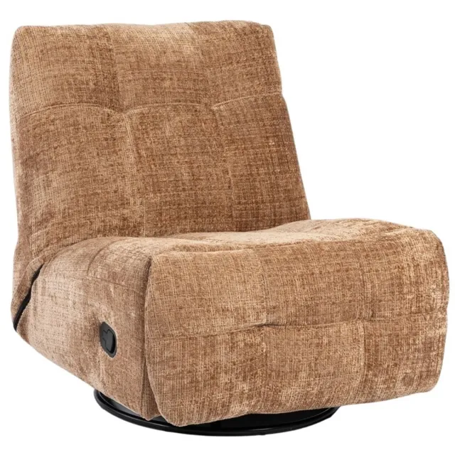 Starfurn Relaxfauteuil Chill - Lichtbruin - Draaibaar - 97x78x90cm