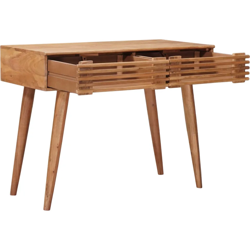 vidaXL Handgemaakt Bureau Teakbruin 100 x 48 x 76 cm bruin, foto 2