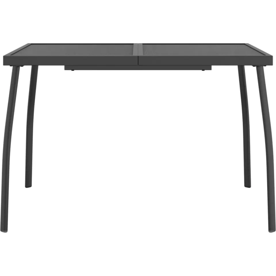 vidaXL Tuintafel 110x80x72 cm staalgaas antracietkleurig Anthraciet
