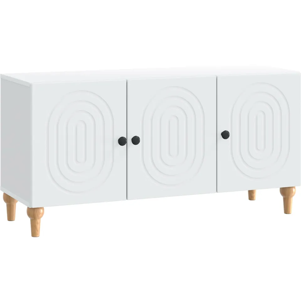 vidaXL TV-kast Wit 99 x 34,5 x 50 cm Bewerkt hout, foto 3