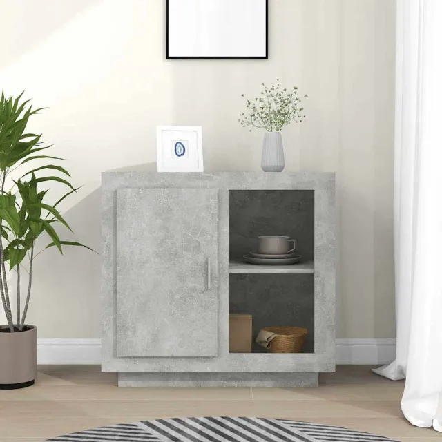 vidaXL Dressoir 80x40x75 cm betongrijs