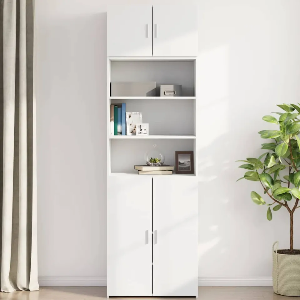 vidaXL Wandkast 70x42,5x40 cm bewerkt hout wit, foto 3