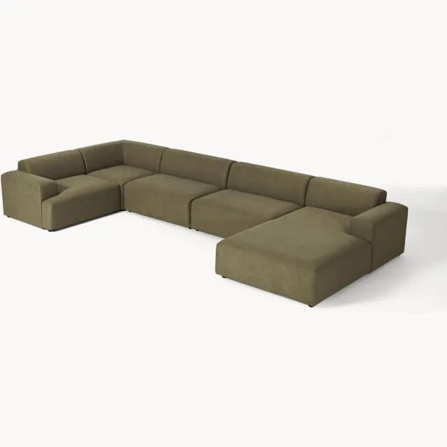 Westwing Collection XL bank Melva groen