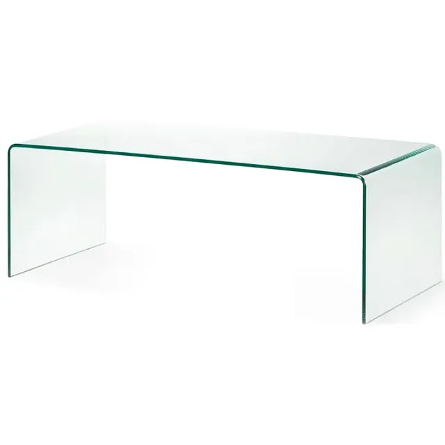 Salontafel Nigel glas Zwart