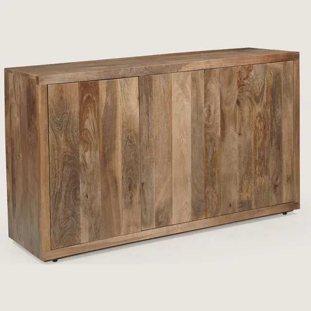 Niva Home Dressoir 150 cm Mangohout – 3 Deuren – Bruin – Landelijk
