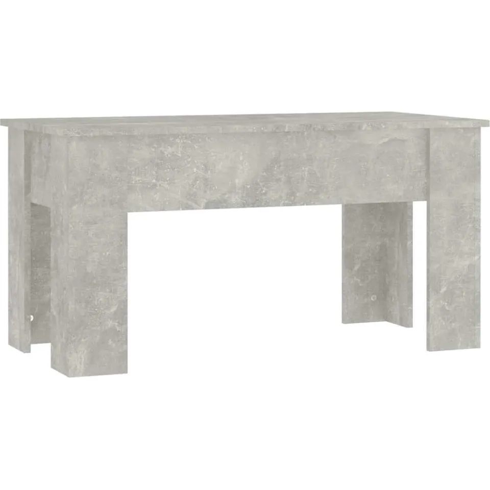 vidaXL Salontafel 101x49x52 cm bewerkt hout betongrijs grijs, foto 5
