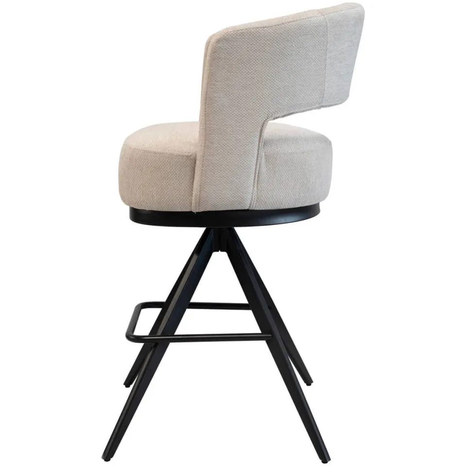 Giga Meubel Louis barkruk taupe, foto 2