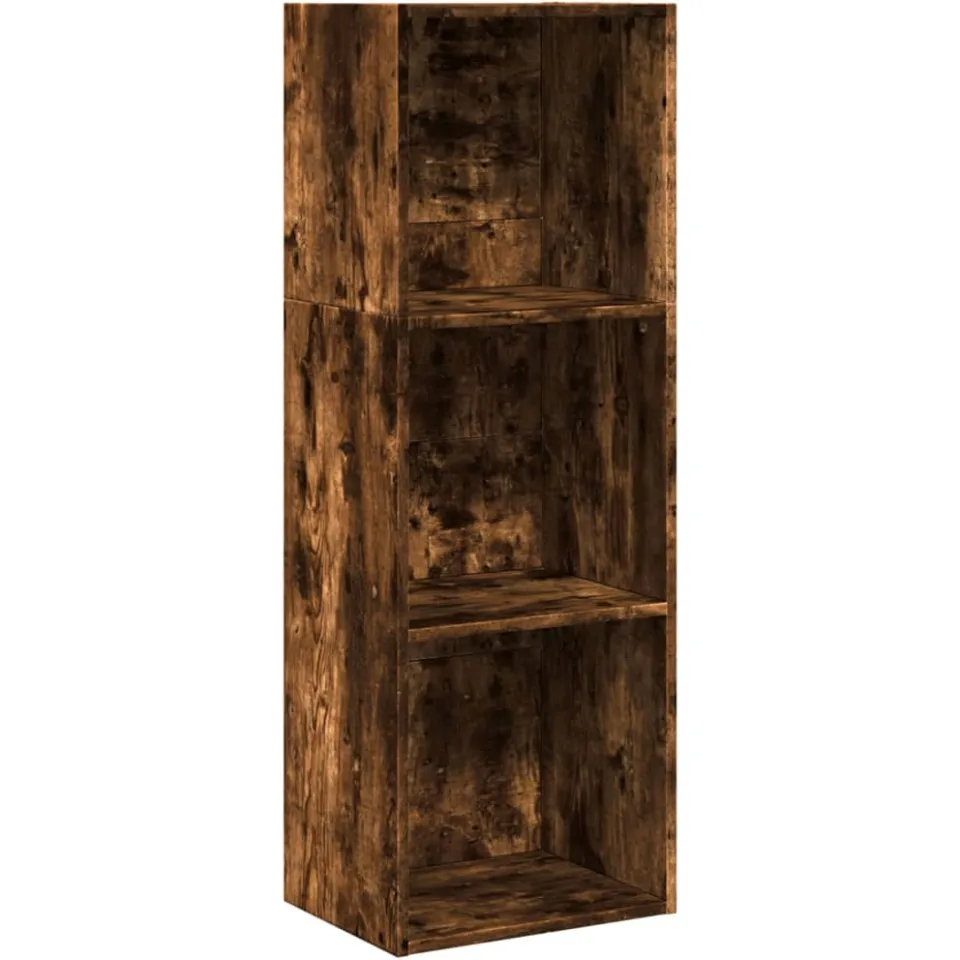 vidaXL Boekenkast 40x30x114 cm bewerkt hout gerookt eikenkleurig, foto 3