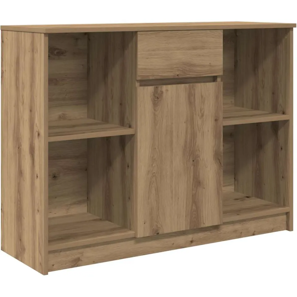 vidaXL Dressoir lade 101x35x76 cm spaanplaat artisanaal eikenkleurig Bruin