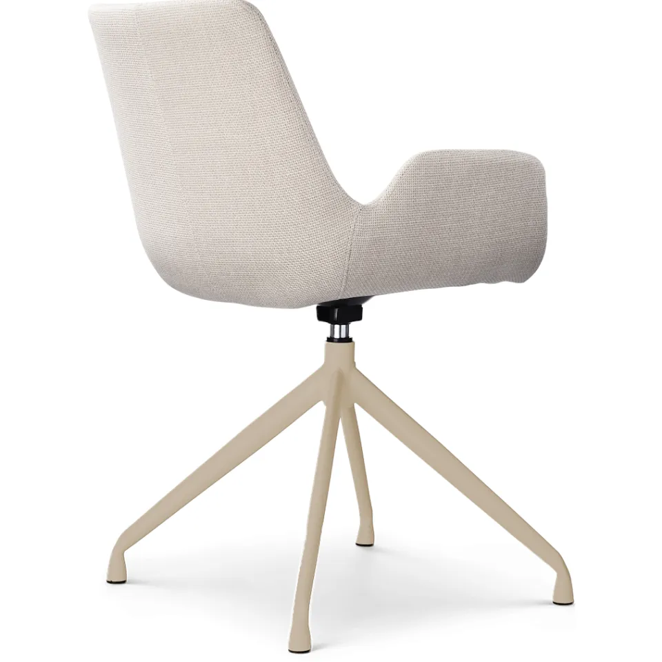 Nolon Nola-Eef draaibare eetkamerstoel beige - beige onderstel, foto 4