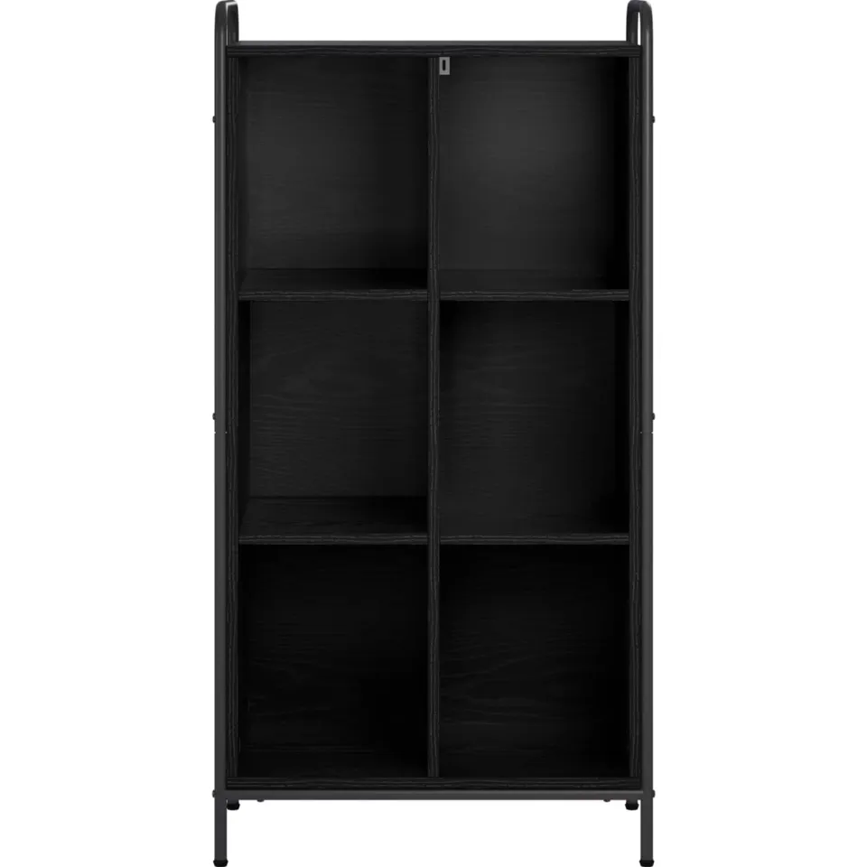vidaXL Boekenkast 57 x 33 x 111 cm Bewerkt hout Zwart eiken