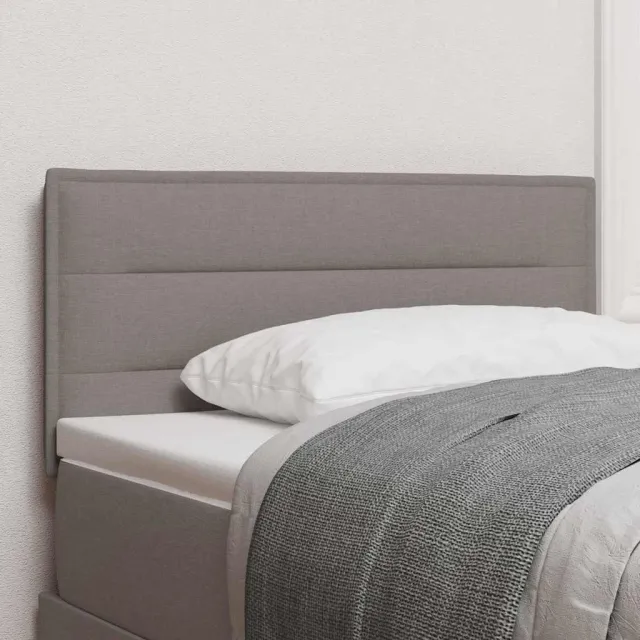 vidaXL LED Hoofdbord Taupe Stof