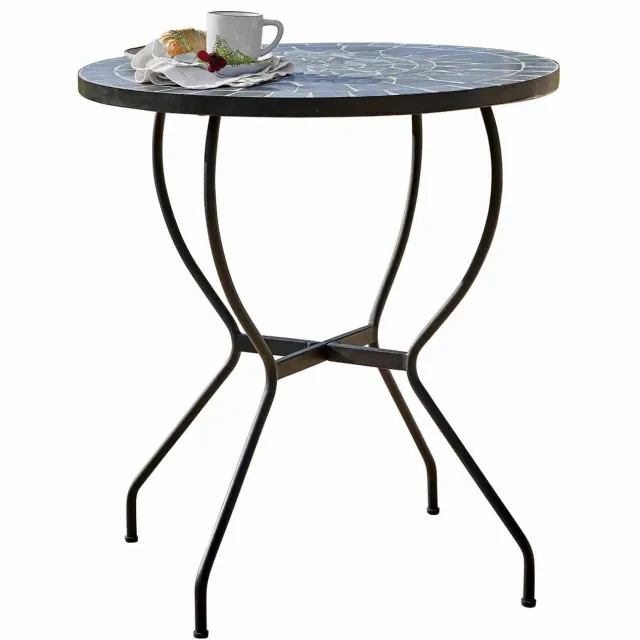 Loberon Tafel Ballaigues antiekgroen/zwart